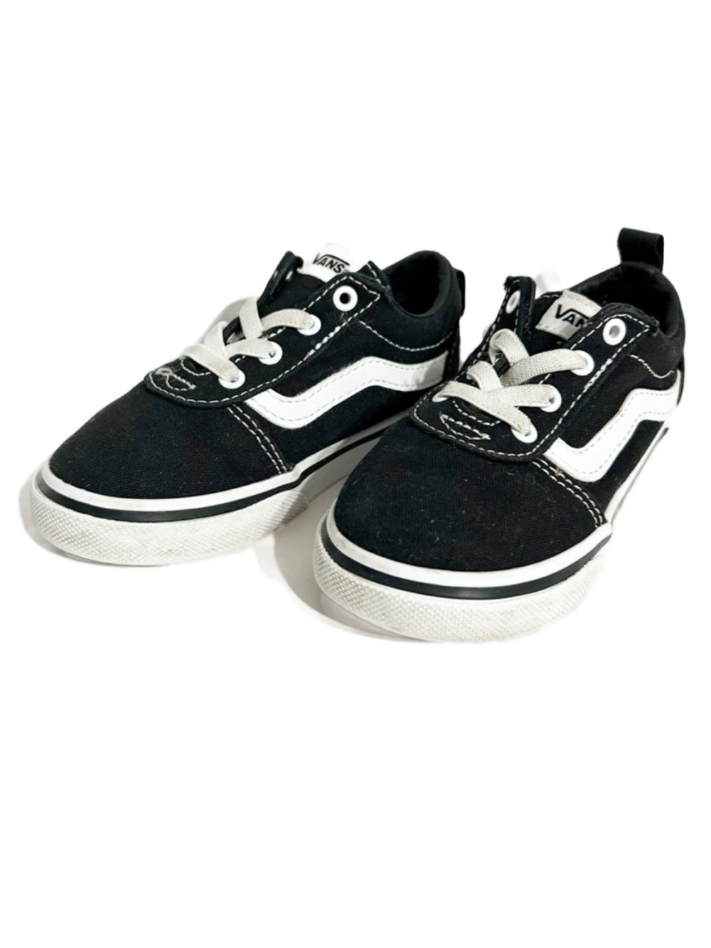 Vans Classic Canvas Old Skool Slip On Skater Shoes Sneakers Black and White 🖤🤍